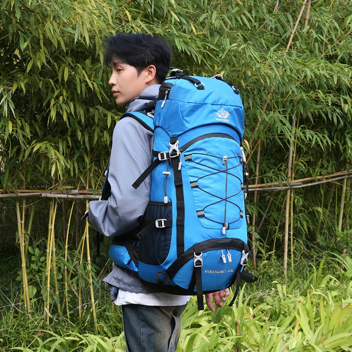 60L Outdoor Hiking Camping Travel Backpack