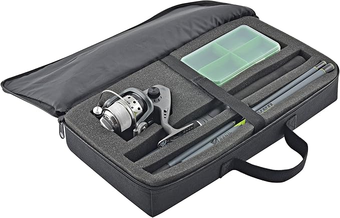 South Bend RAVEN 6' 6-Piece Spinning Reel & Rod Combo Travel Pack