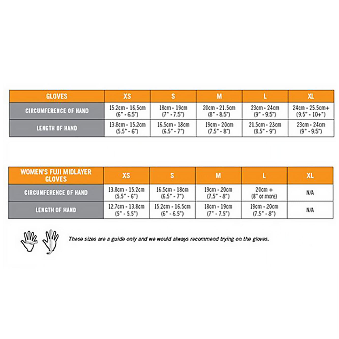 Outdoor Designs Fuji Touch Mid Layer Black Gloves