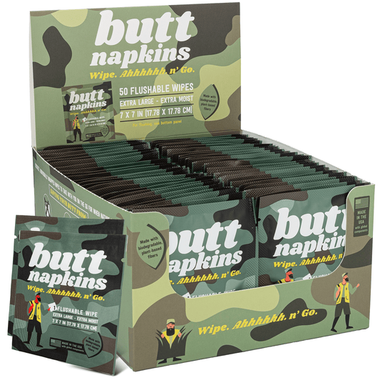 Hunting Butt Napkins Each (Not Case)