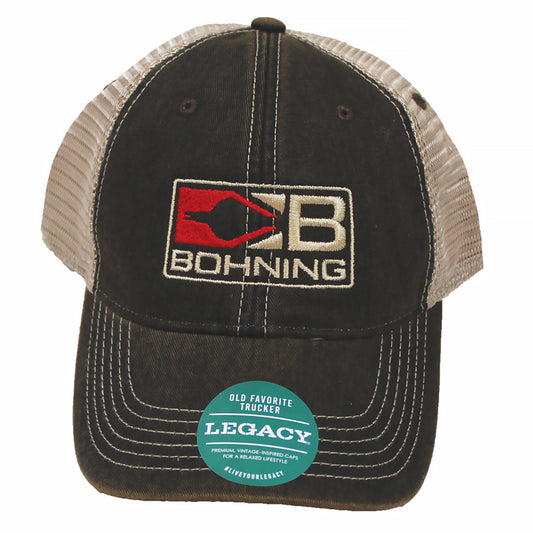 Bohning Distressed Brown Hat With Logo