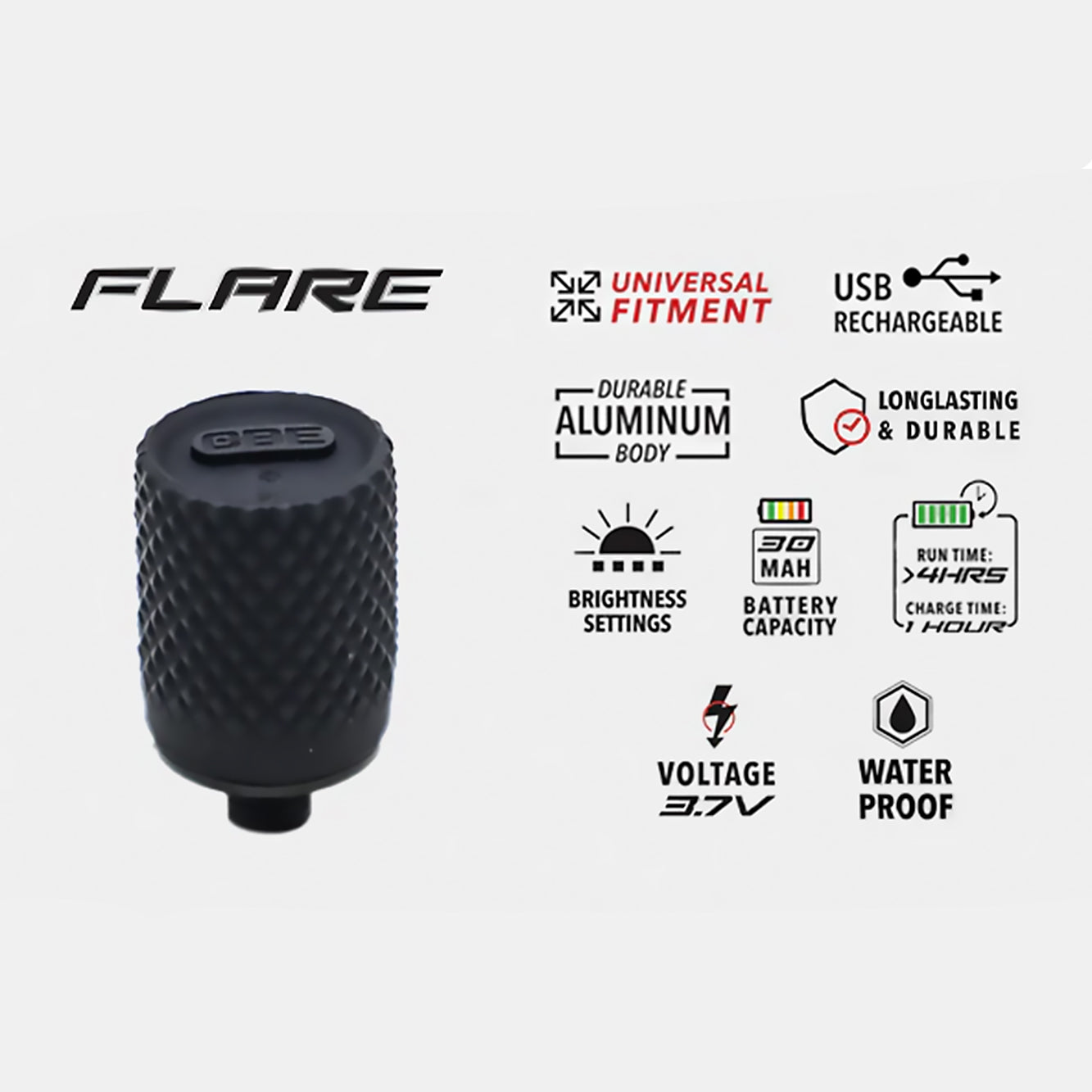 Custom Bow Equipment Flare Rechargeable Sight Light