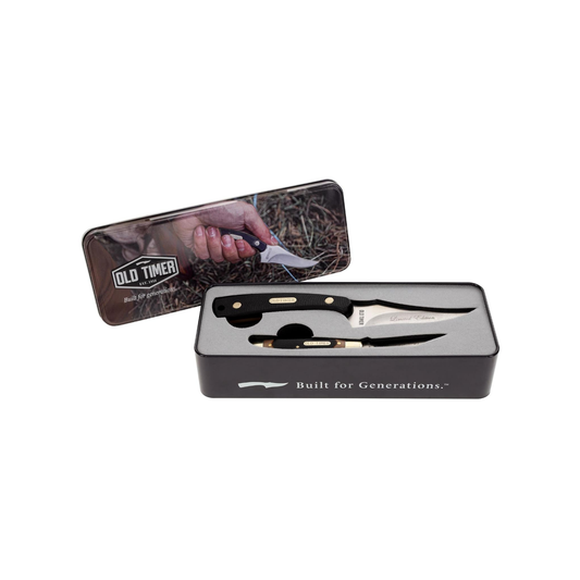 Old Timer® 152OT Sharpfinger & 12OT Folder Knife Combo w/ Gift Tin