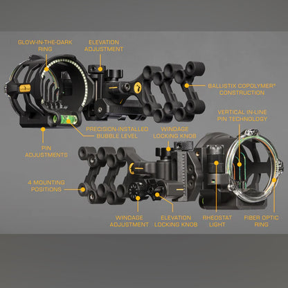 Trophy Ridge Peak Vertical Bow Sight (Right Hand)