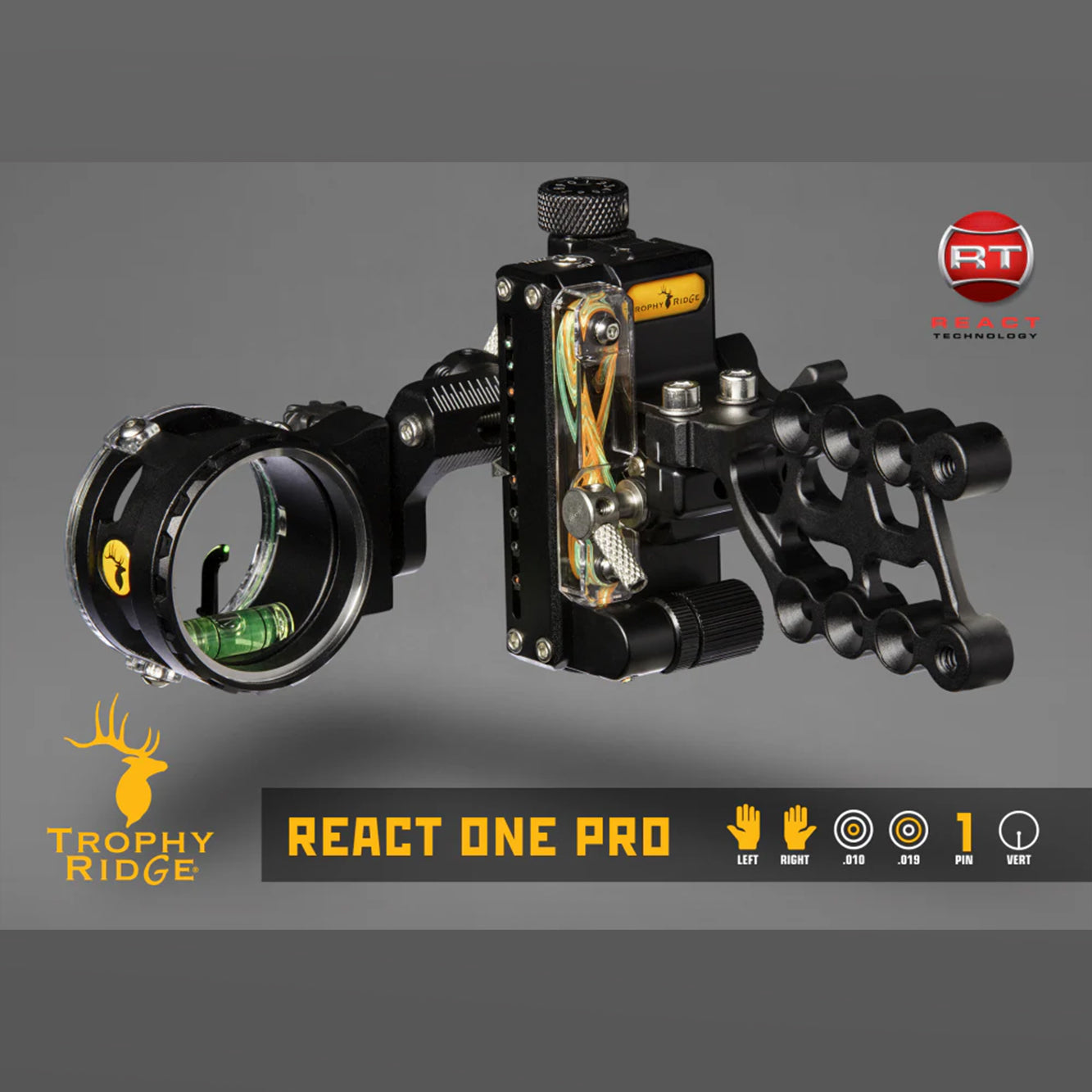 Trophy Ridge React® One Pro™ Single Pin Bow Sight (Right Hand)