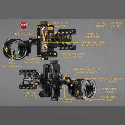 Trophy Ridge React® One Pro™ Single Pin Bow Sight (Right Hand)