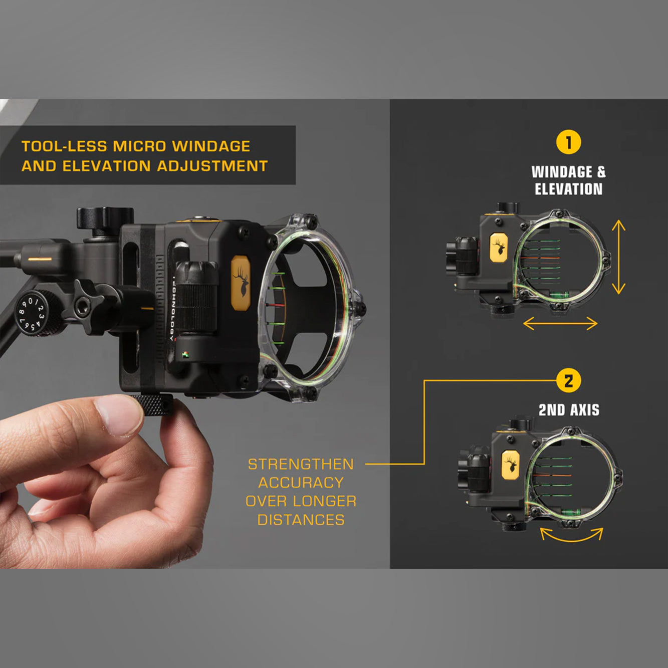 Trophy Ridge React® H5™ Bow Sight (Right Hand)