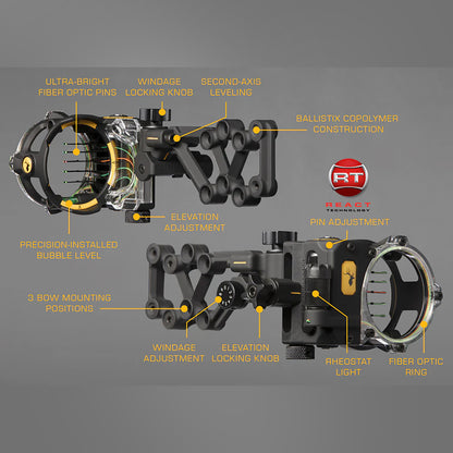 Trophy Ridge React® H5™ Bow Sight (Right Hand)