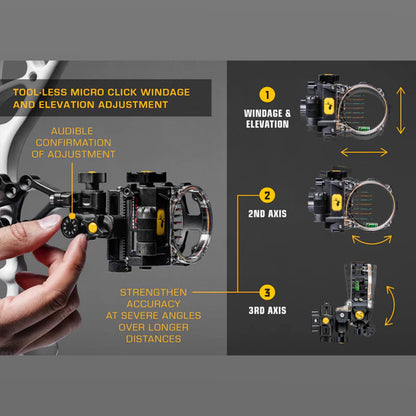 Trophy Ridge React® Pro™ 7 Pin Bow Sight (Right Hand)