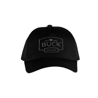 Buck® Knives Buck Embroidered Logo Trucker Hat - Black