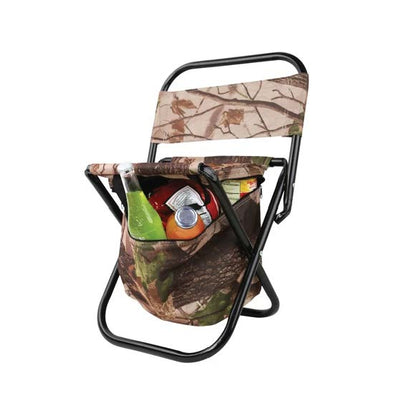Outdoor Folding Chair with Cooler Bag