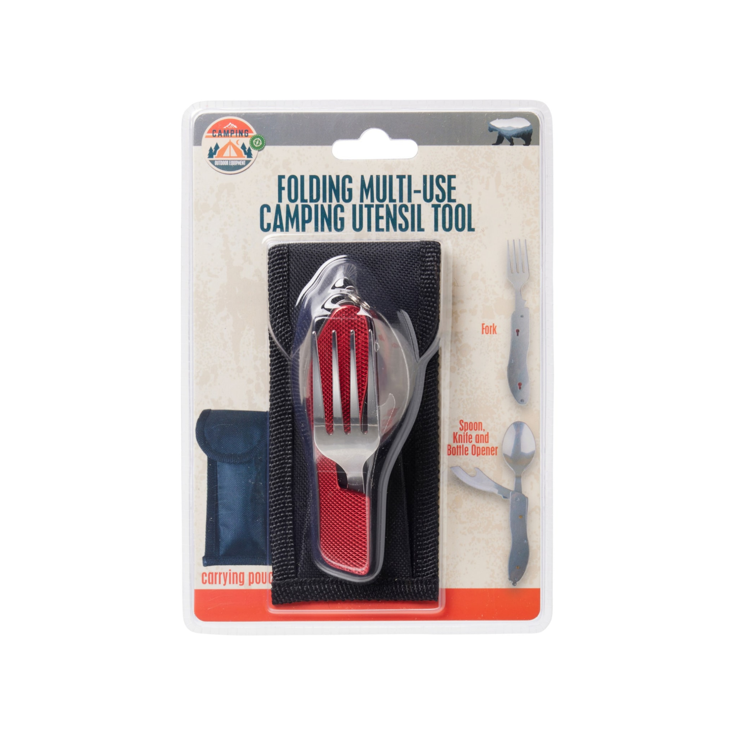 Outdoor Adventure Folding Multi-Use Camping Utensil Tool