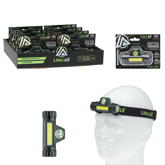 LitezAll Rechargeable Dual Mode Headlamp